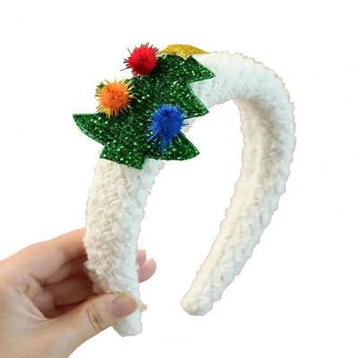 Božićna traka za glavu Djeda Božićnjaka Drvo Snjegović Umotano u tkaninu Odrasli Djeca Slatka božićna traka za kosu Dodaci za kosu Dekoracija za glavu