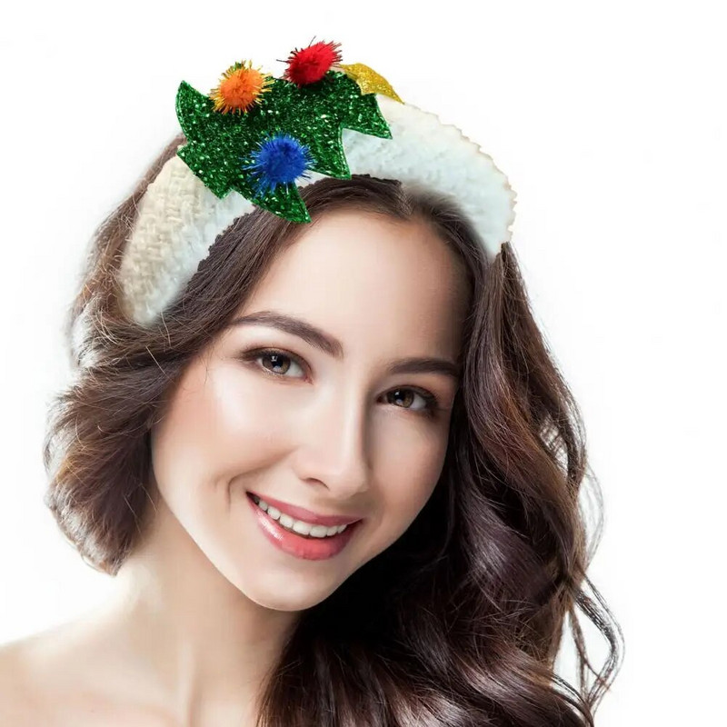 Božićna traka za glavu Djeda Božićnjaka Drvo Snjegović Umotano u tkaninu Odrasli Djeca Slatka božićna traka za kosu Dodaci za kosu Dekoracija za glavu