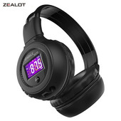 ZEALOT B570 bežične slušalice fm radio preko uha Bluetooth stereo slušalice za telefon s računalom, podrška za TF karticu, AUX