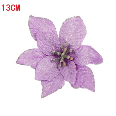 1/5/10 vnt Blizgančios dirbtinės gėlės Linksmų Kalėdų papuošalai Kalėdų eglutės papuošimai namams Naujųjų metų vestuvių vakarėlio dekoras