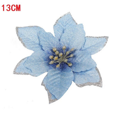 1/5/10 vnt Blizgančios dirbtinės gėlės Linksmų Kalėdų papuošalai Kalėdų eglutės papuošimai namams Naujųjų metų vestuvių vakarėlio dekoras