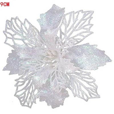 1/5/10 vnt Blizgančios dirbtinės gėlės Linksmų Kalėdų papuošalai Kalėdų eglutės papuošimai namams Naujųjų metų vestuvių vakarėlio dekoras