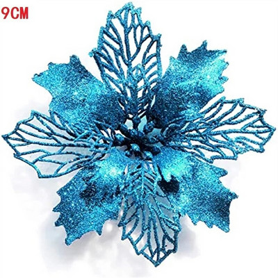 1/5/10 vnt Blizgančios dirbtinės gėlės Linksmų Kalėdų papuošalai Kalėdų eglutės papuošimai namams Naujųjų metų vestuvių vakarėlio dekoras