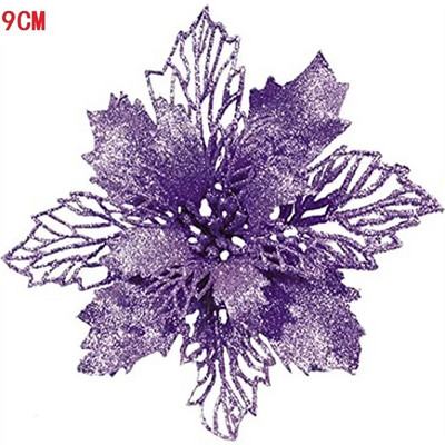 1/5/10 vnt Blizgančios dirbtinės gėlės Linksmų Kalėdų papuošalai Kalėdų eglutės papuošimai namams Naujųjų metų vestuvių vakarėlio dekoras