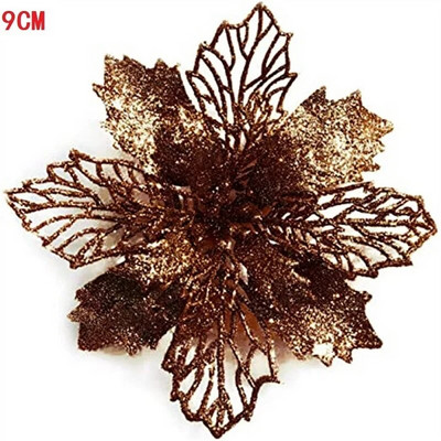 1/5/10 vnt Blizgančios dirbtinės gėlės Linksmų Kalėdų papuošalai Kalėdų eglutės papuošimai namams Naujųjų metų vestuvių vakarėlio dekoras