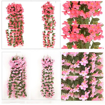 Βιολετί Τεχνητά Λουλούδια Διακόσμηση Γάμου Φυτά Κρεμαστά Τοίχου Σπίτι Κήπος Διακόσμηση Εξωτερικών Αξεσουάρ Ορχιδέα Λεβάντα
