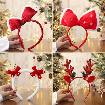 Reindeer Antlers Headband Elastic Christmas Cosplay Hair Band Hair Hoop Headpiece για πάρτι αξεσουάρ μαλλιών