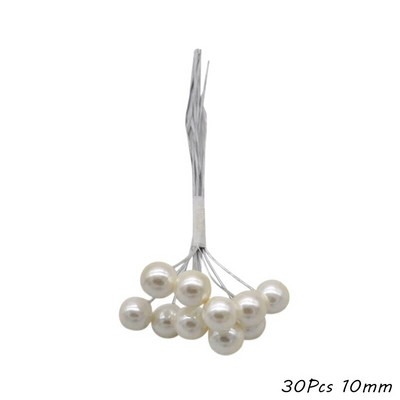 Balta tēma Mākslīgie ziedi, ķiršu putekšņlapu ogu saišķis DIY Ziemassvētku rotājumi kāzu kūkas dāvanu kastītes vainagi Ziemassvētku dekors