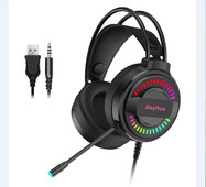 DeyHua RGB slušalica Gaming Player PC PS4 s HD fleksibilnim mikrofonom 3,5 mm slušalica Prikladna za Xbox PS5 Switch računalno igranje