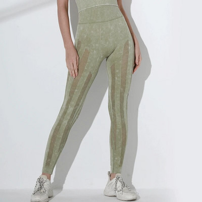 Vintage isprani ženski dvodijelni kompleti Sportski set Bešavni ženski grudnjak Majice kratkih rukava Tajice Teretana Fitness Odijelo za jogu Rainbowshades