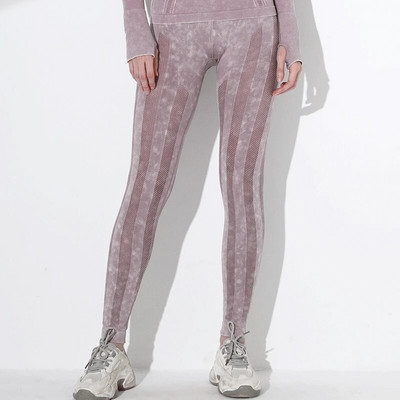 Vintage isprani ženski dvodijelni kompleti Sportski set Bešavni ženski grudnjak Majice kratkih rukava Tajice Teretana Fitness Odijelo za jogu Rainbowshades