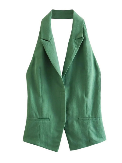 KONDALA biroja dāmu zaļā žakete uzvalki sievietēm ar V kakla izgriezumu, liela izmēra garenas žakete sievietēm + bikses ar augstu vidukli, platas kājas, modes 2023. gada sieviešu komplekts