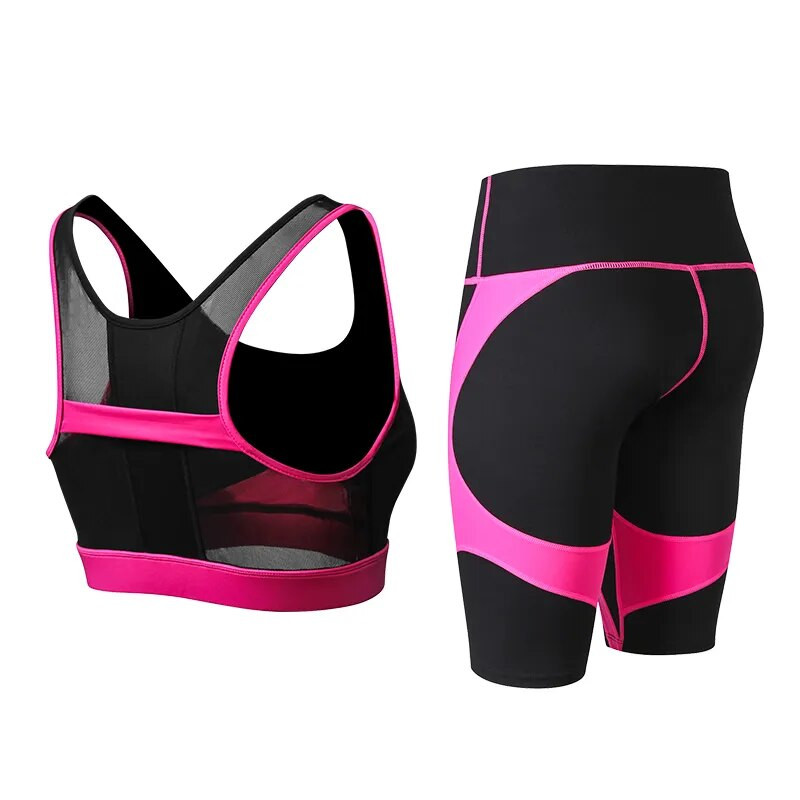 odjeća za fitness žene Sportsko odijelo Seksi sportski grudnjak i uske kratke hlače Set za jogu Odijela za teretanu Ženska sportska odjeća Odjeća za vježbanje Žene