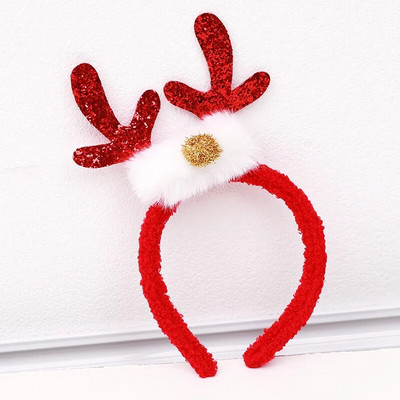 Ziemassvētku galvassega matu lente pieaugušajiem Raga galvas saite meitenei svētku kleita matu lente bērniem dāvana Ziemassvētku cepure