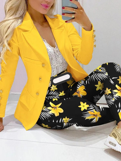 Novo ležerno modno žensko odijelo sa jaknom i hlačama za 2023. Ženska odijela Odijelo s hlačama Žensko proljeće ljeto, elegantni kompleti hlača