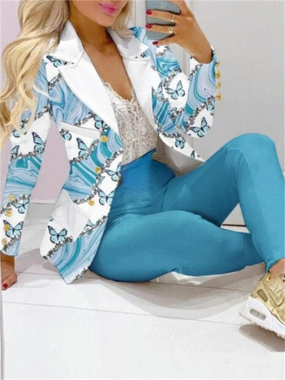 Novo ležerno modno žensko odijelo sa jaknom i hlačama za 2023. Ženska odijela Odijelo s hlačama Žensko proljeće ljeto, elegantni kompleti hlača