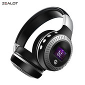 ZEALOT B19 bežične slušalice s FM radiom, Bluetooth slušalice, stereo slušalice s mikrofonom za telefon s računalom, podrška za TF, aux