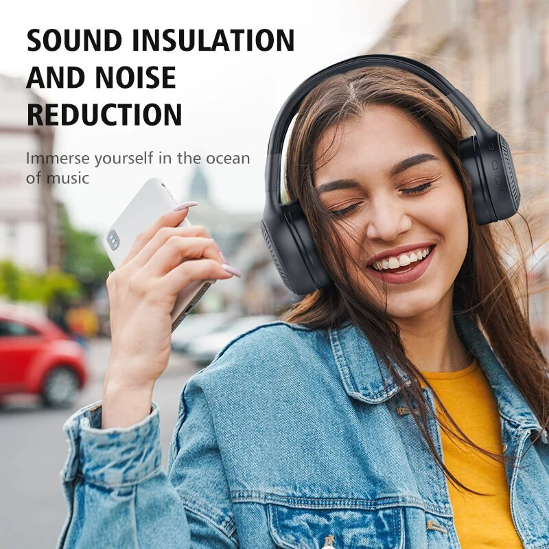 ZEALOT B19 bežične slušalice s FM radiom, Bluetooth slušalice, stereo slušalice s mikrofonom za telefon s računalom, podrška za TF, aux