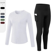 Bezšuvju sporta zāles komplekti Fitnesa sporta kostīmi Sieviešu apģērbi Augsta vidukļa zābaci legingi Sporta krūšturis skriešanas sporta apģērbs jogas komplekts