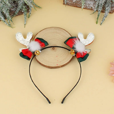 Karácsonyi agancs haj karika flitteres jávorszarvas fülek masni fej csat támasz Díszítések hajkiegészítők gyerekeknek felnőtt karácsonyi buli fejfedők