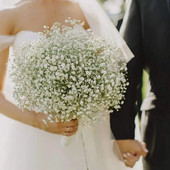 90 glava 52 cm, dječji dah, umjetno cvijeće, plastična gipsofila, DIY cvjetni buketi za vjenčanje, uređenje doma