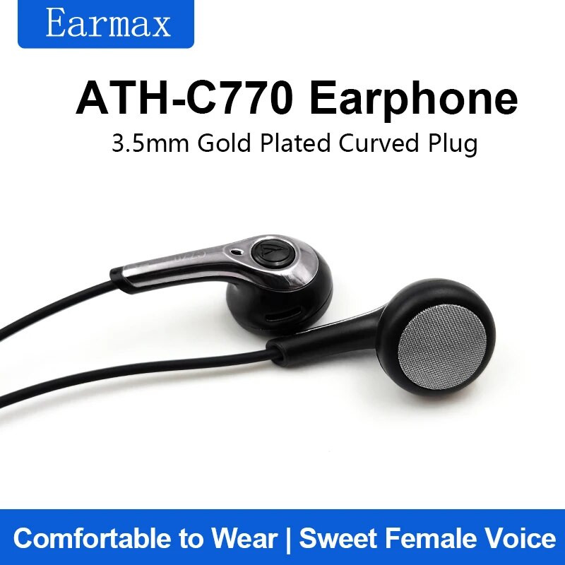 Za mobilne telefone Računala MP3 CD Audio Technica ATH-C770 Slušalice Heavy Bass Vocal Rock HIFI