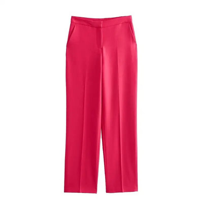 Novi ženski komplet hlača Jesen 2023. Novi ženski blejzeri 2-dijelni set Ležerne ravne hlače Ulično elegantno uredsko odijelo Modni komplet za mlade