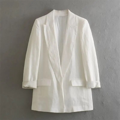 Novi ženski komplet hlača Jesen 2023. Novi ženski blejzeri 2-dijelni set Ležerne ravne hlače Ulično elegantno uredsko odijelo Modni komplet za mlade