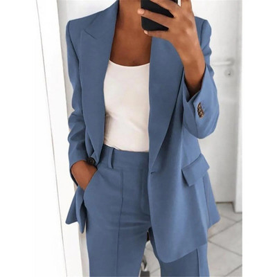 Naiste bleisertop Elegantne sportlik suvine liibuv jope ülikond jakk Business Oversize dresssuit Office Daami pluus mantlid