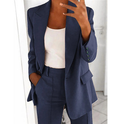 Naiste bleisertop Elegantne sportlik suvine liibuv jope ülikond jakk Business Oversize dresssuit Office Daami pluus mantlid