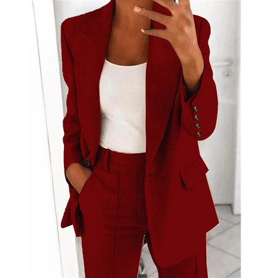 Naiste bleisertop Elegantne sportlik suvine liibuv jope ülikond jakk Business Oversize dresssuit Office Daami pluus mantlid