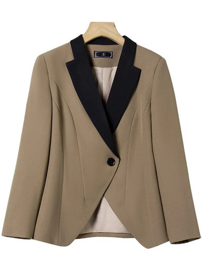 Yitimuceng 2-dijelni kompleti uredske odjeće Ženska vintage 2023. Nova jakna s otvorenim ovratnikom s otvorenim ovratnikom Ležerna odijela s hlačama visokog struka