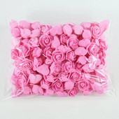 50/100/200Pcs Teddy Bear of Roses 3cm PE Foam Rose Head Τεχνητό λουλούδι Διακοσμητικό στεφάνι σπιτιού Γάμος DIY Δώρο για την Ημέρα του Αγίου Βαλεντίνου