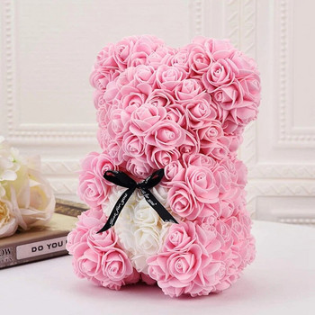 50/100/200Pcs Teddy Bear of Roses 3cm PE Foam Rose Head Τεχνητό λουλούδι Διακοσμητικό στεφάνι σπιτιού Γάμος DIY Δώρο για την Ημέρα του Αγίου Βαλεντίνου