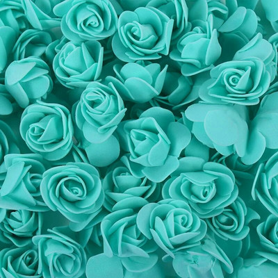 50/100/200Pcs Teddy Bear of Roses 3cm PE Foam Rose Head Τεχνητό λουλούδι Διακοσμητικό στεφάνι σπιτιού Γάμος DIY Δώρο για την Ημέρα του Αγίου Βαλεντίνου