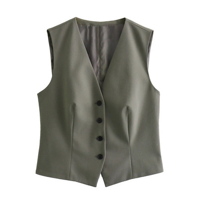 Yitimuceng brīvi trīsdaļīgi komplekti biroja apģērbam sievietēm, 2023. gada jauns modes žakete ar garām piedurknēm, eleganti pogām vestes, vintage bikškostīmi