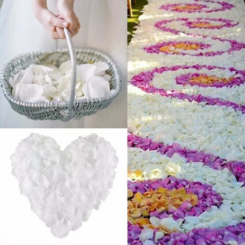 1000 τεμ. Πολύχρωμα ψεύτικα ροδοπέταλα Κορίτσι Πέτα μεταξωτό πέταλο Τεχνητό λουλούδι για γαμήλιο πάρτι Διακόσμηση σπιτιού Πέταλα κομφετί 50%