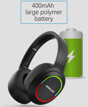 Bluetooth слушалки Игра Слушалки Безжични слушалки с микрофон за Iphone Xiaomi Детски компютър Поддръжка на слушалки TF карта Коледни подаръци