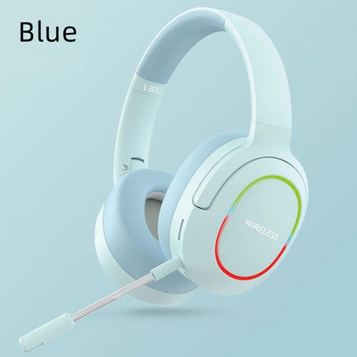 Bluetooth austiņas spēļu austiņas bezvadu austiņas ar mikrofonu priekš iPhone Xiaomi Kids datora austiņu atbalsts TF kartes Ziemassvētku dāvanas