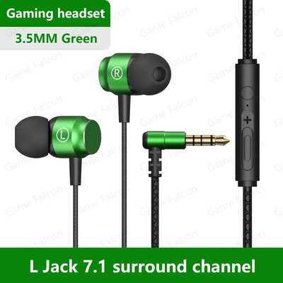 Falcon L Jack Magnetic Suction Žičane slušalice za igranje HiFi Bass Stereo 3,5 mm Type-C Glazbene slušalice Za telefon Računalo Mikrofonske slušalice