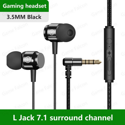 Falcon L Jack Magnetic Suction Žičane slušalice za igranje HiFi Bass Stereo 3,5 mm Type-C Glazbene slušalice Za telefon Računalo Mikrofonske slušalice