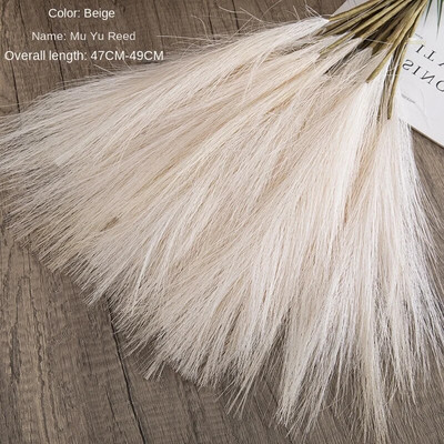 50 cm flori artificiale stuf iarbă de pampas INS simulare vânt flori de decorare pentru casa decor nunta decorare flori