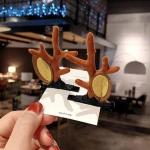 Ziemassvētku galvassega Ziemeļbriežu ragi Ragas Ziedu Matu Lentes Galvassegas Bērniem Pieaugušajiem Jaungada Navidad Party Helovīna Cosplay