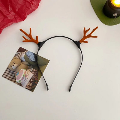Ziemassvētku galvassega Ziemeļbriežu ragi Ragas Ziedu Matu Lentes Galvassegas Bērniem Pieaugušajiem Jaungada Navidad Party Helovīna Cosplay