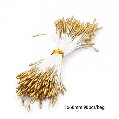 10/12/60/90/144 db Arany vegyes hibrid virág cseresznye porzó bogyók köteg barkács torta karácsonyi esküvői ajándékdoboz koszorúk dekoráció