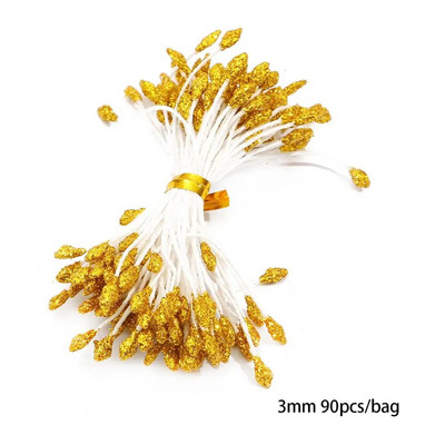 10/12/60/90/144 db Arany vegyes hibrid virág cseresznye porzó bogyók köteg barkács torta karácsonyi esküvői ajándékdoboz koszorúk dekoráció