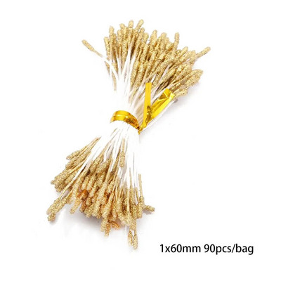 10/12/60/90/144 db Arany vegyes hibrid virág cseresznye porzó bogyók köteg barkács torta karácsonyi esküvői ajándékdoboz koszorúk dekoráció