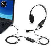 3,5 mm žičane slušalice s poništavanjem buke, mikrofon, univerzalne USB slušalice s mikrofonom za PC/laptop/računalo