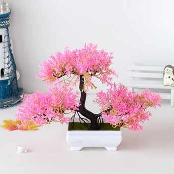 Τεχνητό φυτό μπονσάι Μικρή γλάστρα για δέντρο Ψεύτικο φυτό Διακόσμηση λουλουδιών σε γλάστρα Σπίτι Ξενοδοχείου Διακόσμηση κήπου Διακόσμηση τραπεζιού δωματίου