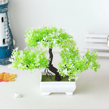 Τεχνητό φυτό μπονσάι Μικρή γλάστρα για δέντρο Ψεύτικο φυτό Διακόσμηση λουλουδιών σε γλάστρα Σπίτι Ξενοδοχείου Διακόσμηση κήπου Διακόσμηση τραπεζιού δωματίου